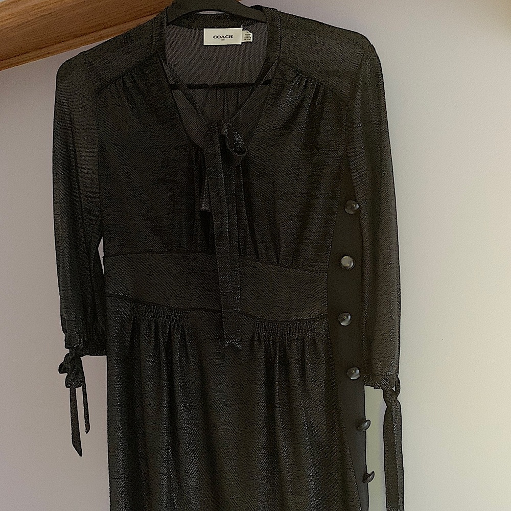 New coach shiny dress